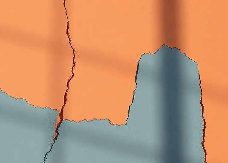 Ponçage et rebouchage des fissures avant mise en peinture